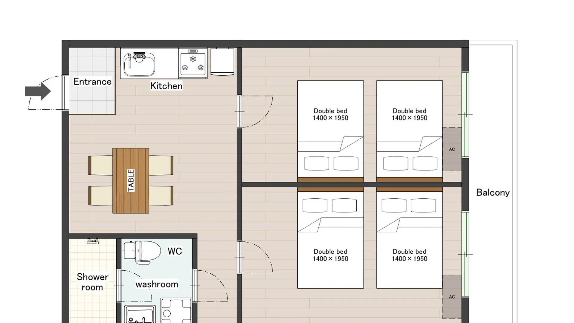 Apartment Ms59 Comfort Sakuragawa Osaka Japan